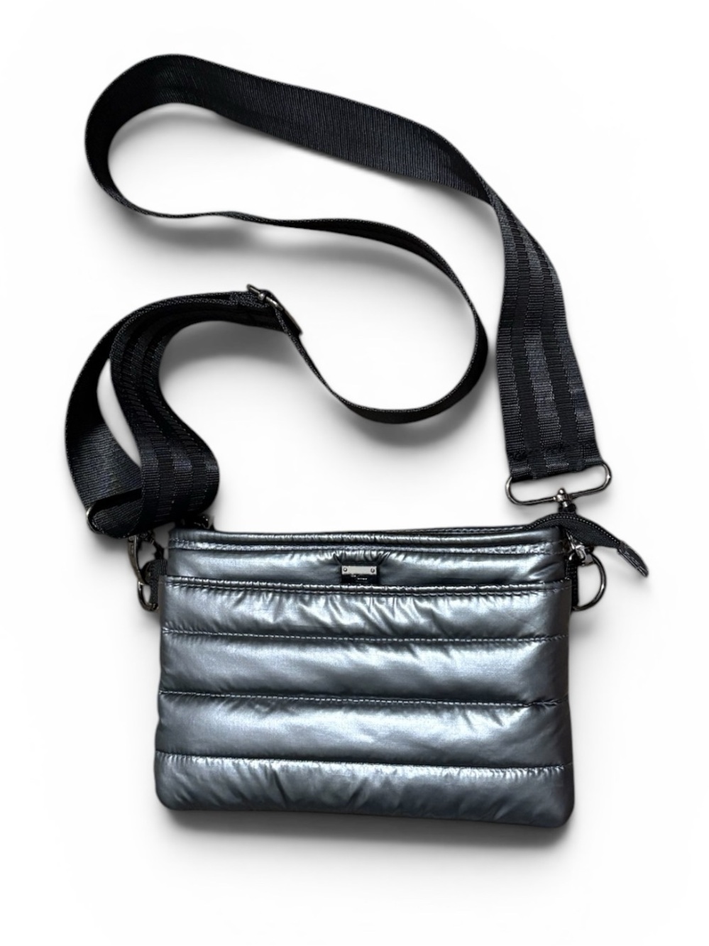 THINK ROYLN Bum Bag 2.0 Quilted Crossbody Bag in Liquid Charcoal